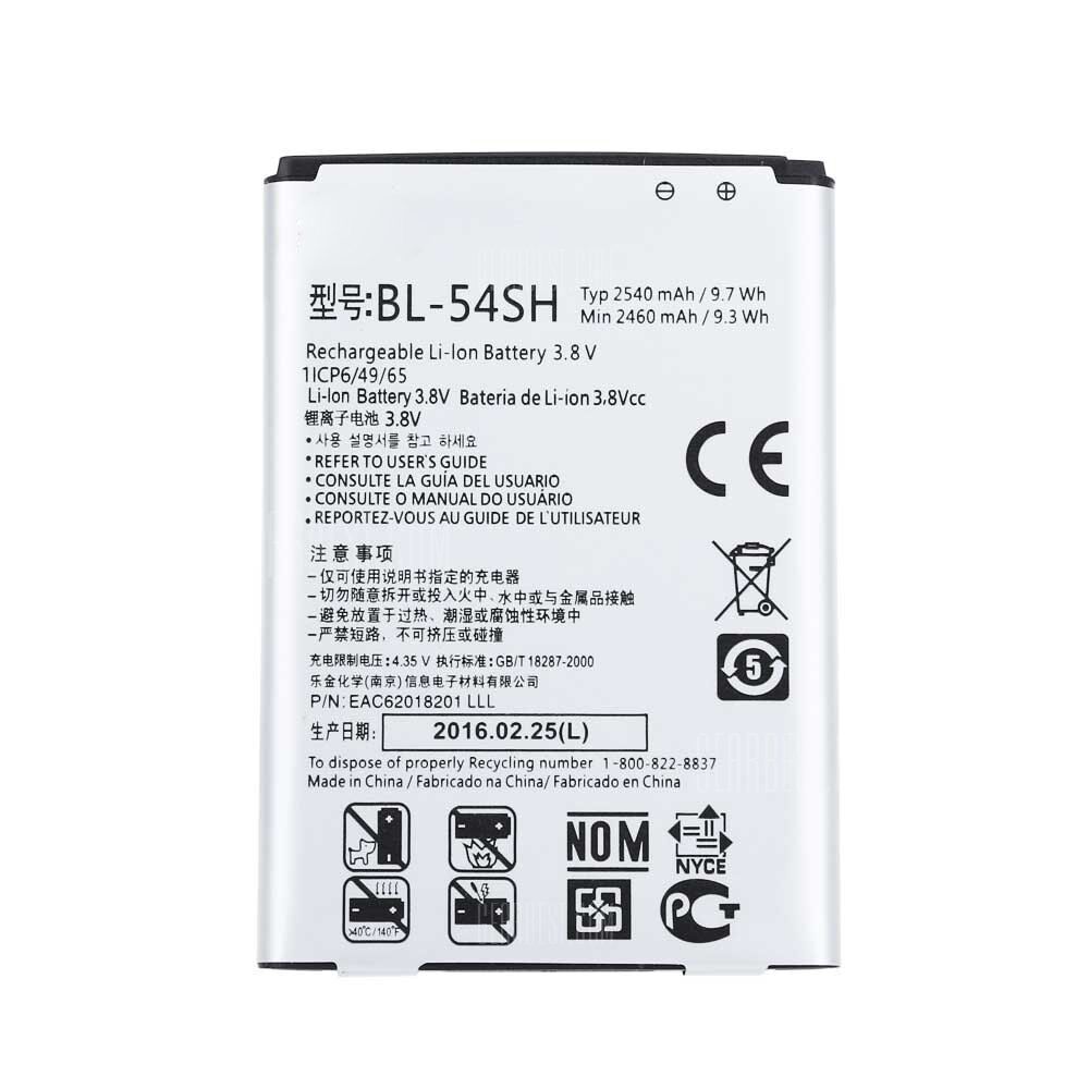 Batterie de remplacement pour LG Optimus LTE III 3 (F260) / F7 (US870) / L90 (D415), BL-54SH Batterie de remplacement pour LG Optimus LTE III 3 (F260) / F7 (US870) / L90 (D415), BL-54SH